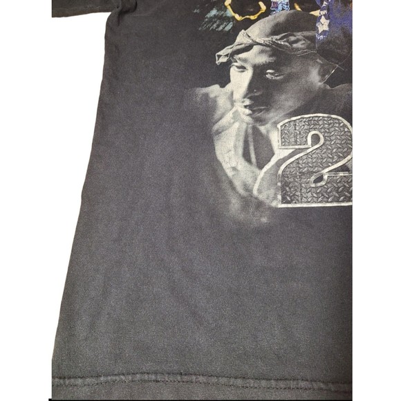 Tupac All Eyez On Me Shirt 2pac Cotton T-Shirt Distressed Hip Hop Rap Apparel - Picture 5 of 12